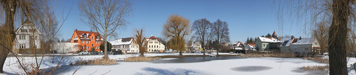 Teich Holzhausen im Winter